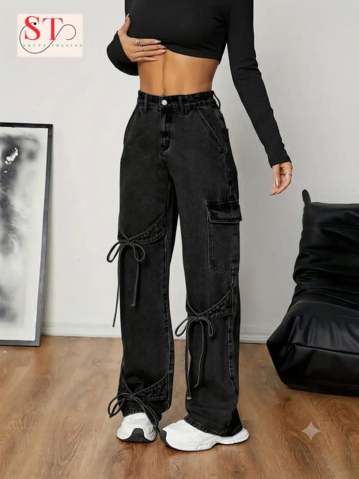 Ladies’ ST Side Pocket Baggy Jeans