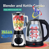 Professional Juice Blender & Grinder And 2L Electric Kettle Combo