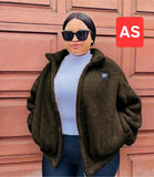 Ladies’ AS Fluffy Zip-Up Jacket