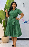 Ladies’ AT Pleated Midi Dress