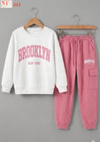 Kids Brooklyn New York Two-Piece Tracksuit Set