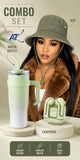 Water Bottle, Bluetooth Earphones And Hat Combo