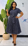 Ladies’ AT Pleated Midi Dress