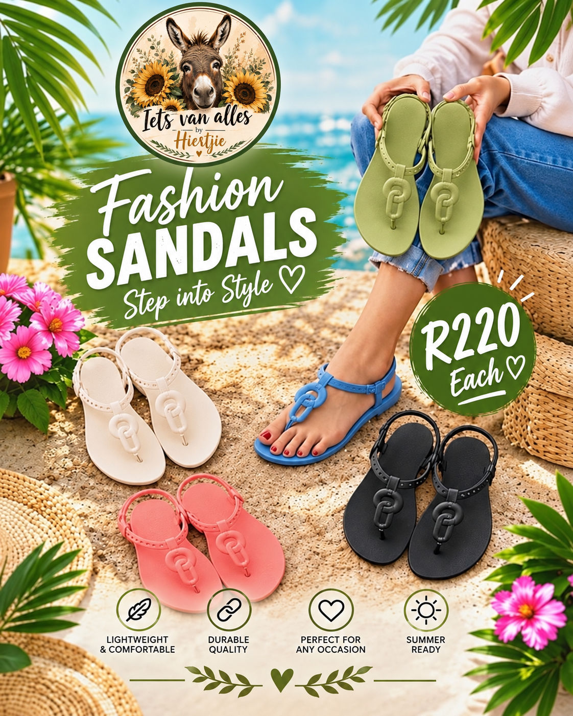 Chain Detail Fashion Sandals