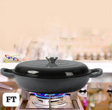 30cm Cast Iron Shallow Casserole Pot