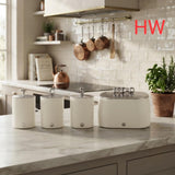 HW 4-Piece Bread Bin Set With Canisters