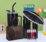 Handbag, Umbrella And Three Piece Water Bottle Combo