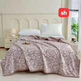 Petal Sherpa Fleece Throw Blanket 200cm x 230cm