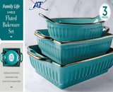 AT 3-Piece Fluted Bakeware Set