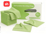 20 Piece Removable Microfiber Rag Box