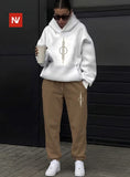 Circle Line Two-Piece Tracksuit Set