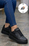 Ladies’ ZD Lace-Up Flat Shoes