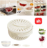 2-In-1 Rinse And Drain Bowl With Lid