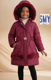 Girls’ SMY Jacket With Fluffy Hood