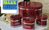 FT 4 Piece Rounded Bread Bin Set