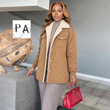 Ladies’ PA Block Jacket With Fur Collar