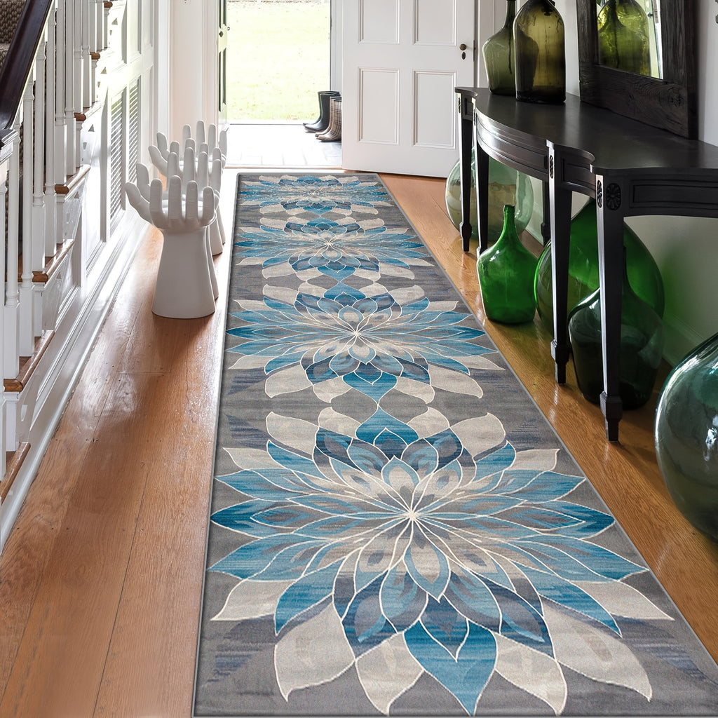 1pc Large Modern Jumbo Mat - Neutral Beige/White/Grey/Black/ Brown Sof ...