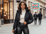 Ladies’ GT Puffer Jacket With Fluffy Shoulders