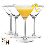 SH 6 Piece V-Shaped Martini Glass Set