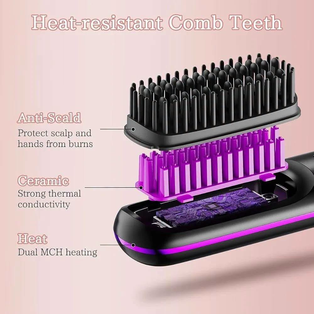 Portable Hair Straightening Brush