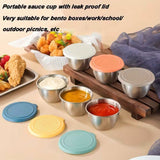 Condiment Bowl Set - 6 Bowls With Lids