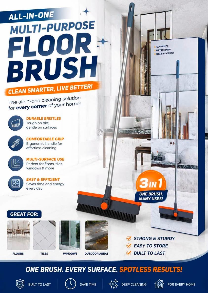 Multi-Purpose 3-in-1 Floor Brush
