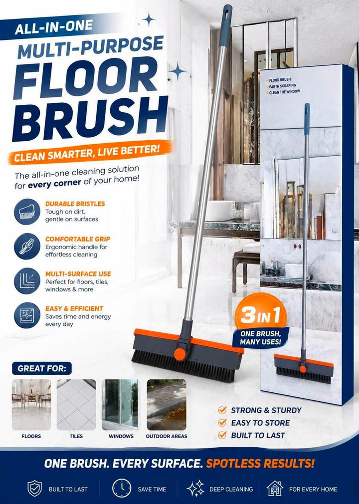 Multi-Purpose 3-in-1 Floor Brush