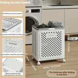 Collapsible Rolling Laundry Basket