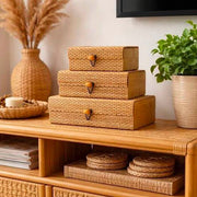Set of 3 Bamboo Storage Boxes - Type 2