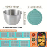 Condiment Bowl Set - 6 Bowls With Lids