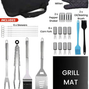 Premium 25-Piece BBQ Tool Set