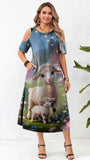 Lambs Printed Dress