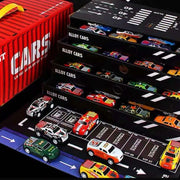 24-Piece Toy Cars Container