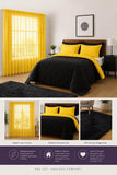Reversible Comforter, Lace Curtain & Fluffy Rug Combo