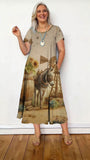 Sunflower Donkey Printed Dress