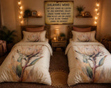 White Single Protea Bedding Set