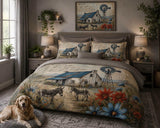 Windmill Donkey Farm Bedding Set