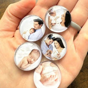 Custom Glass Photo Magnets - Set of 5