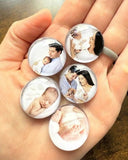 Custom Glass Photo Magnets - Set of 5