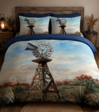 Pastel Windmill in the Field Bedding Set