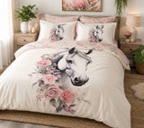 White Horse Bedding Set