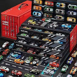 24-Piece Toy Cars Container