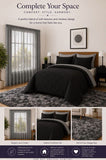 Reversible Comforter, Lace Curtain & Fluffy Rug Combo