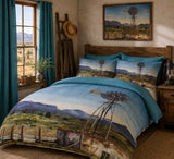 Blue Windmill Bedding Set
