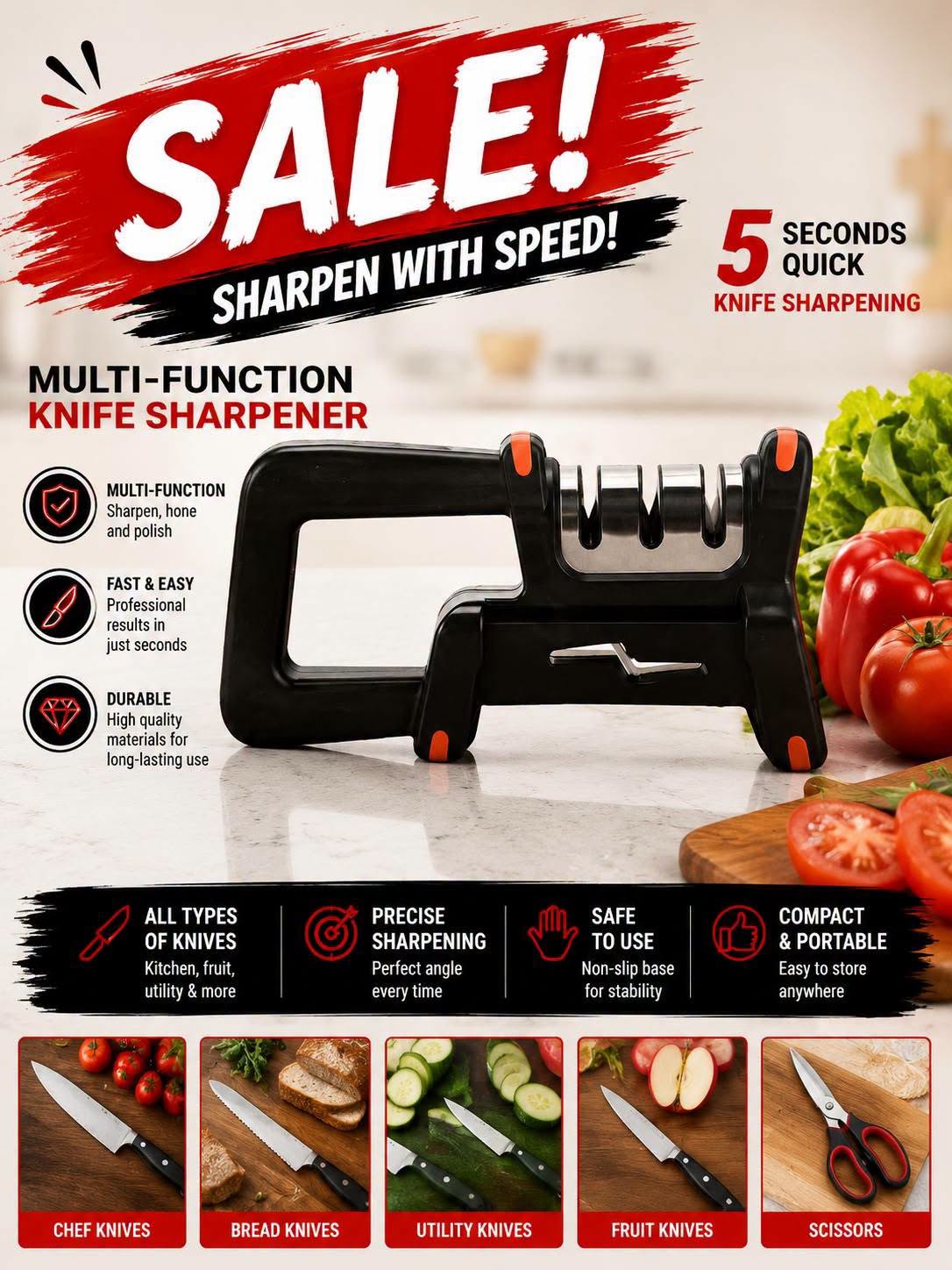 Multi-Function Knife Sharpener