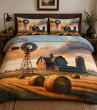 Windmill & Hay Bales Bedding Set