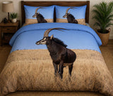 Sable Antelope Blue Bedding Set