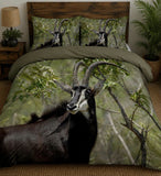 Sable Antelope Green Bedding Set