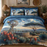 Windmill in the Mountains Bedding Set