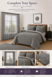 Reversible Comforter, Lace Curtain & Fluffy Rug Combo